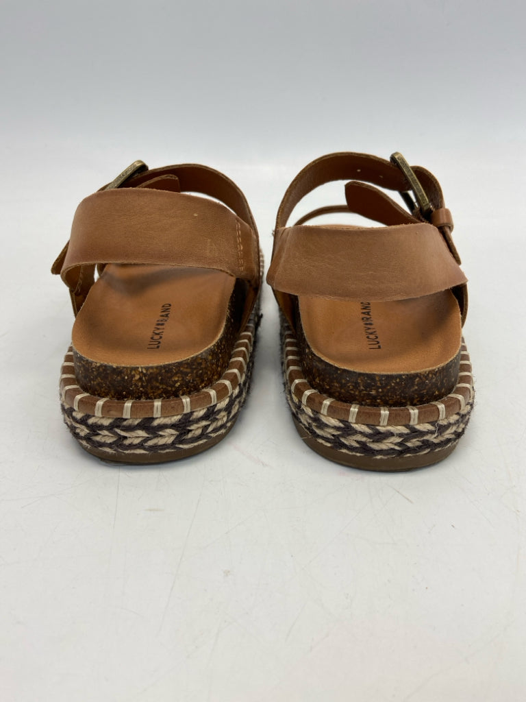 Lucky Brand  Size 5 Brown Buckle(s) Leather Sandals
