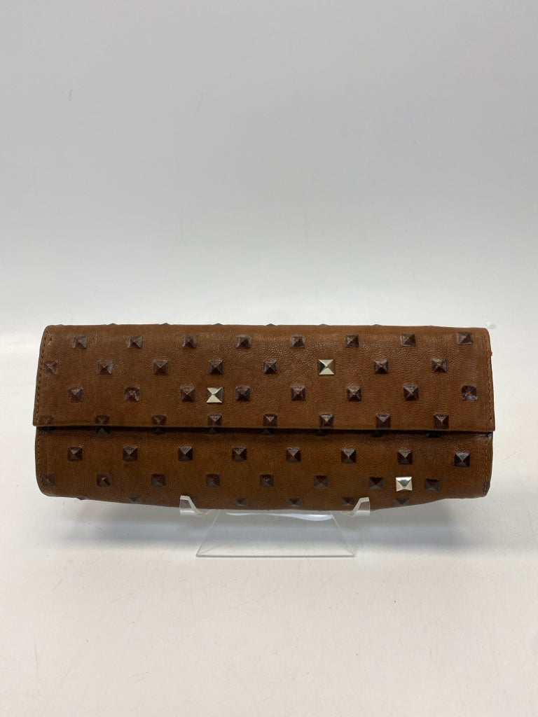 Costella Brown Studded Clutch