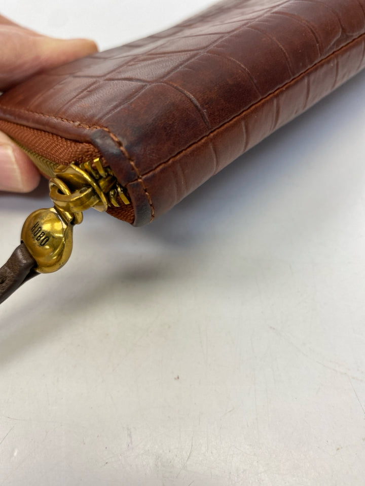 Hobo Brown Embossed Wallet
