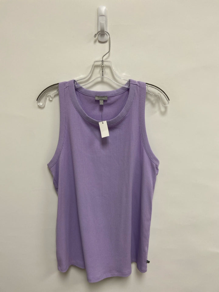 NWT Talbots Size L Lavender Ribbed Tank Ladies Top