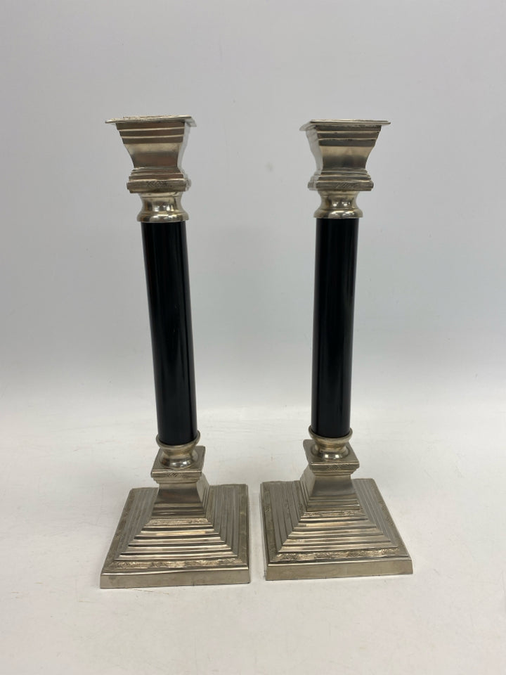 Black Silver Candleholder(s)