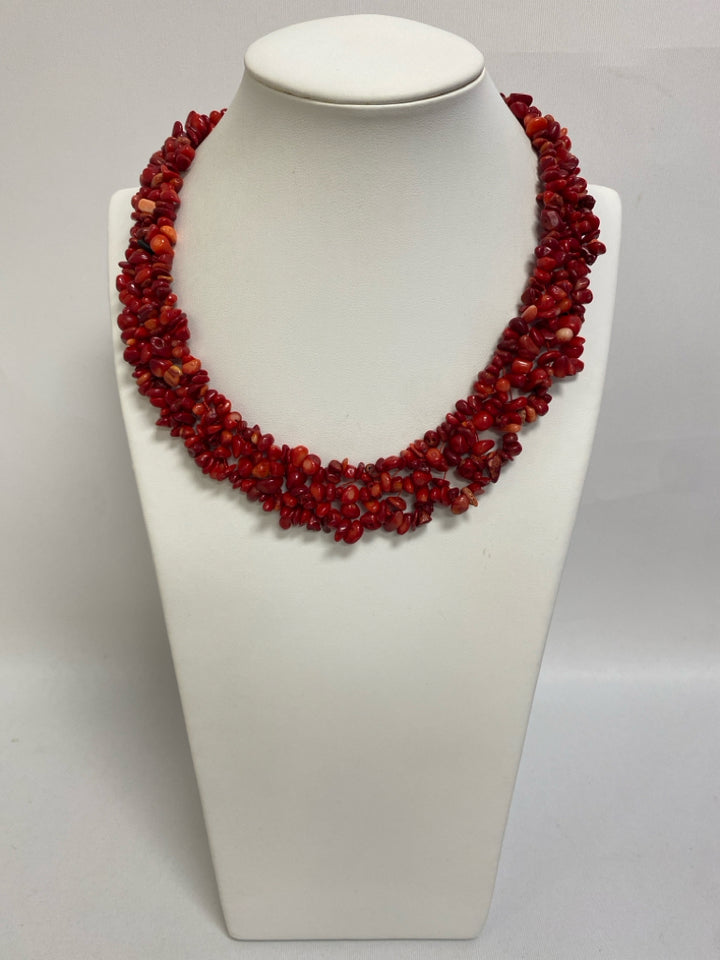 Red 23 Twisted Necklace