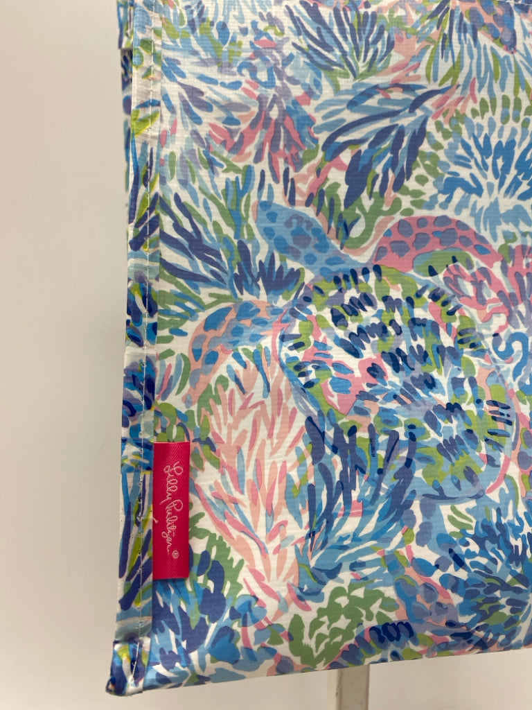LILLY PULITZER Blue Multi-Color Tote Bag