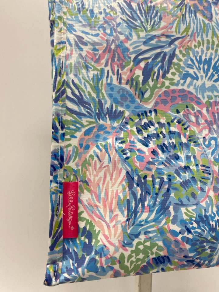 LILLY PULITZER Blue Multi-Color Tote Bag