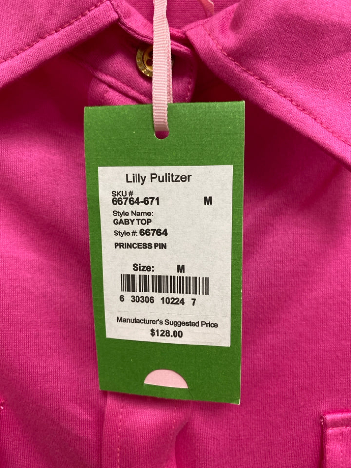 NWT LILLY PULITZER Size M Hot Pink Ladies Top