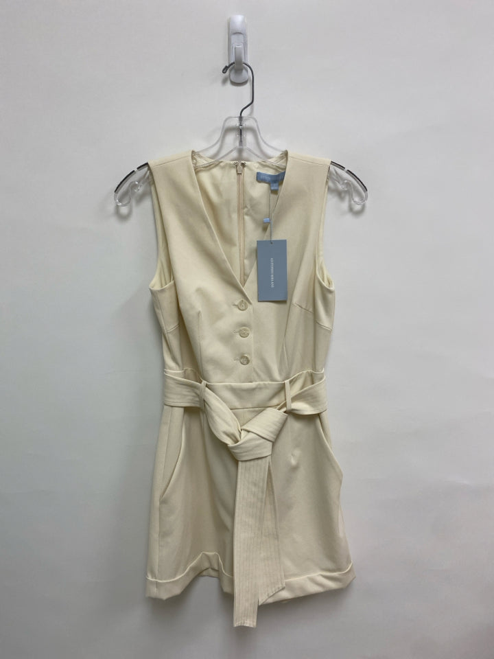 NWT Antonio Melani Size 2 Ivory Sleeveless Ladies Romper