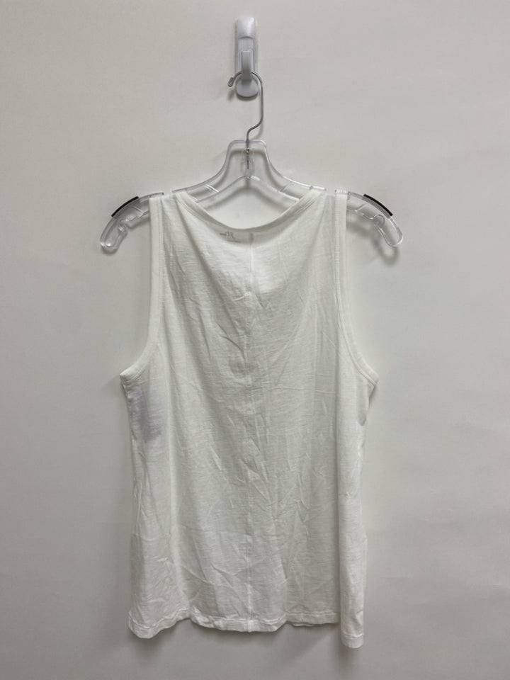 NWT J Crew Size M White Tank Ladies Top