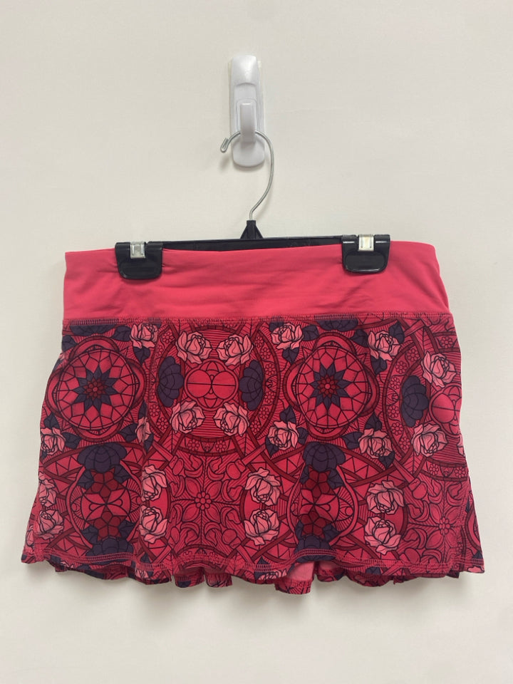 Lululemon Size 4 Hot Pink Gray Floral Athletic Skort