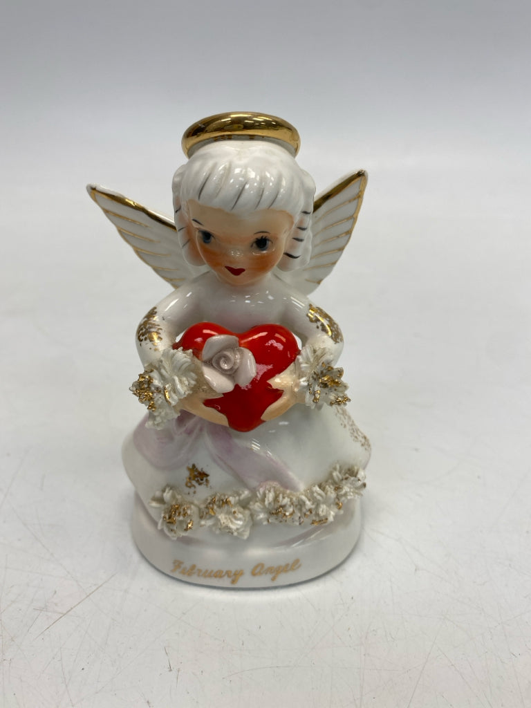 White Red/Gold Hearts Figurine