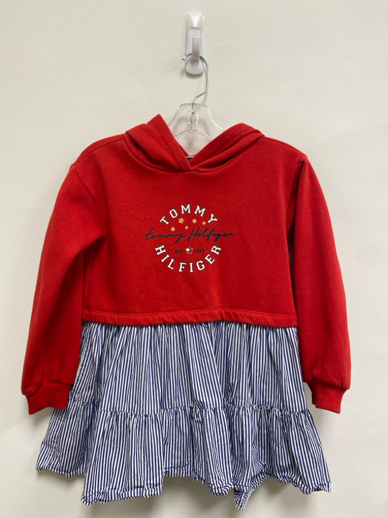 Tommy Hilfiger SIZE 6 Red White/Blue Hooded Girl&