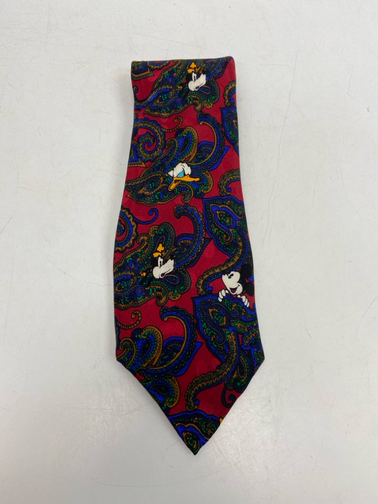 Dark Red Multi Color Paisley Men&