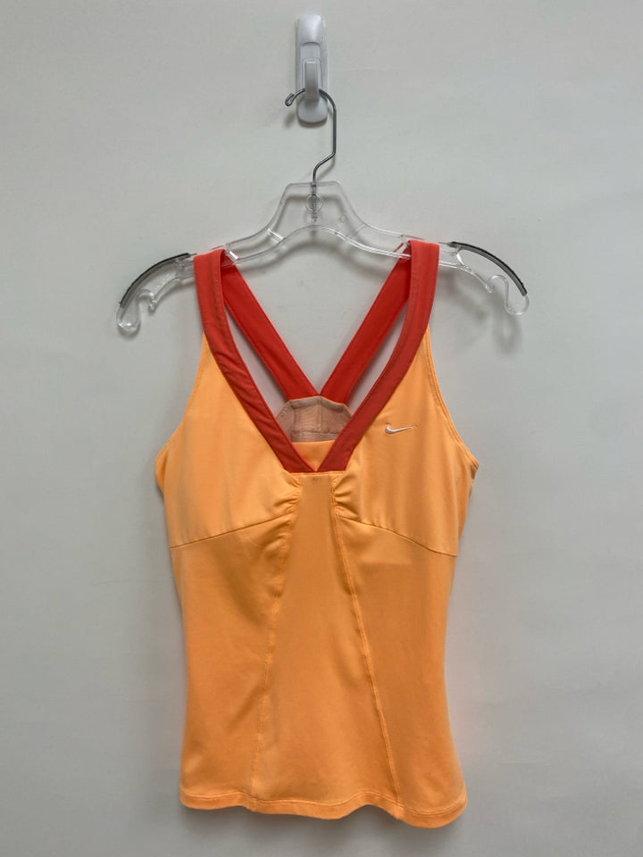 Nike Size M Coral Orange Sleeveless Athletic Top