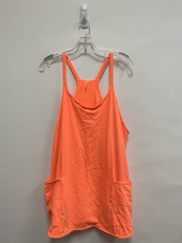 FP Movement Size S Neon Orange Sleeveless Athletic Dress
