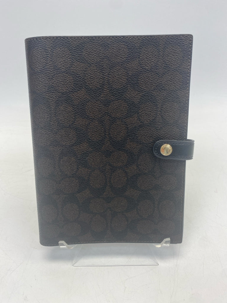Coach Dark Brown Signature Notebook CZ198