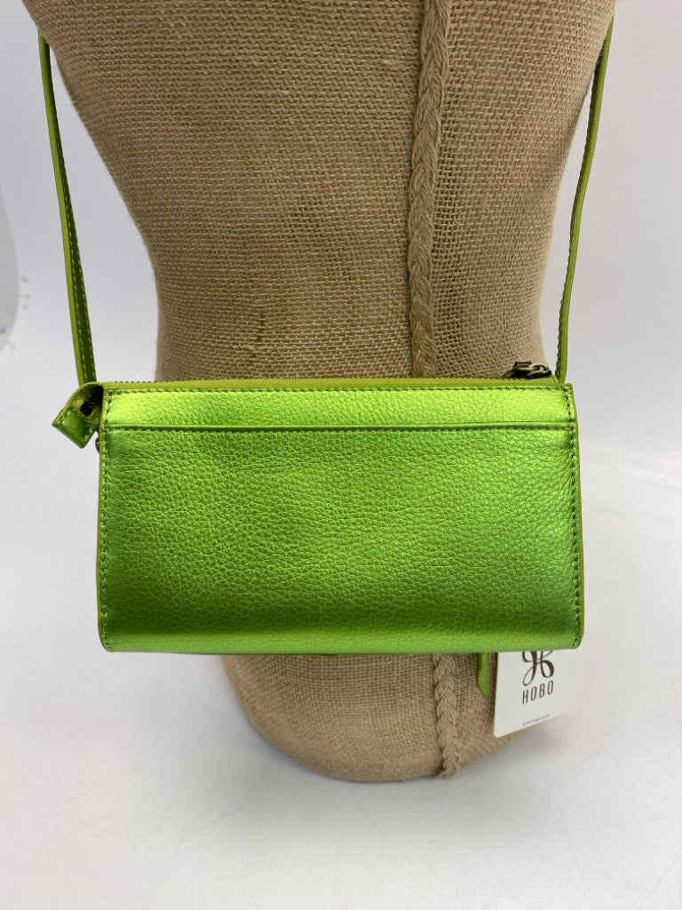 NWT Hobo Green Metallic Crossbody