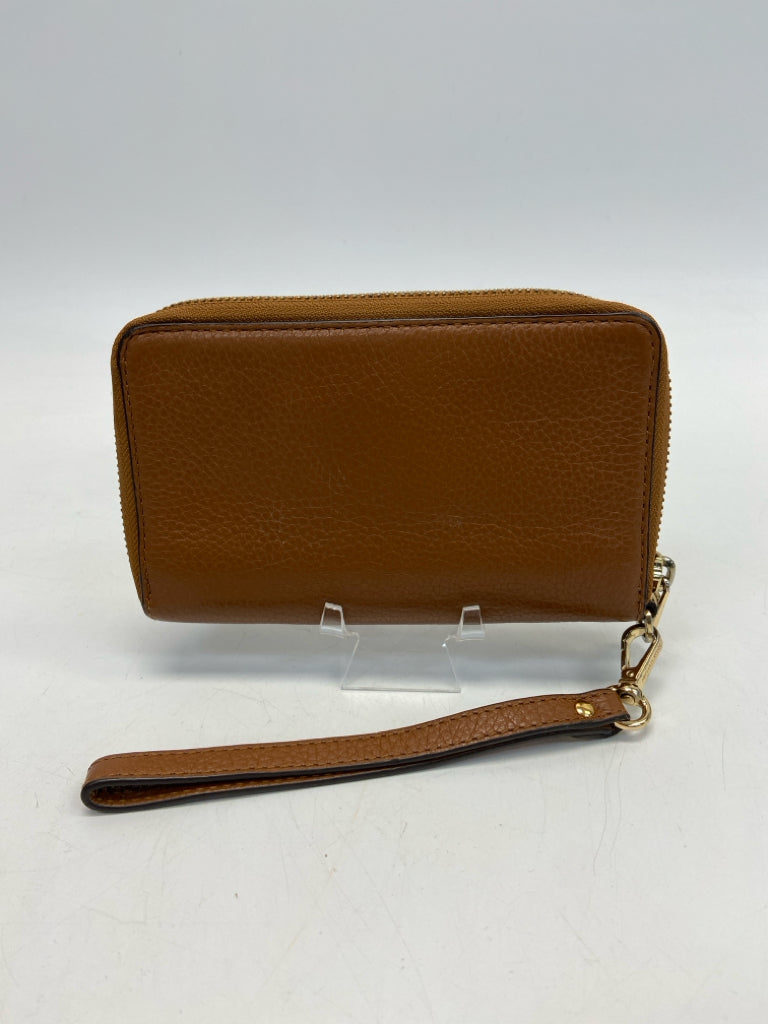 Michael Kors Brown Gold Accent(s) Wristlet