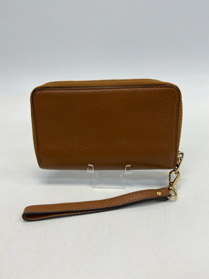 Michael Kors Brown Gold Accent(s) Wristlet