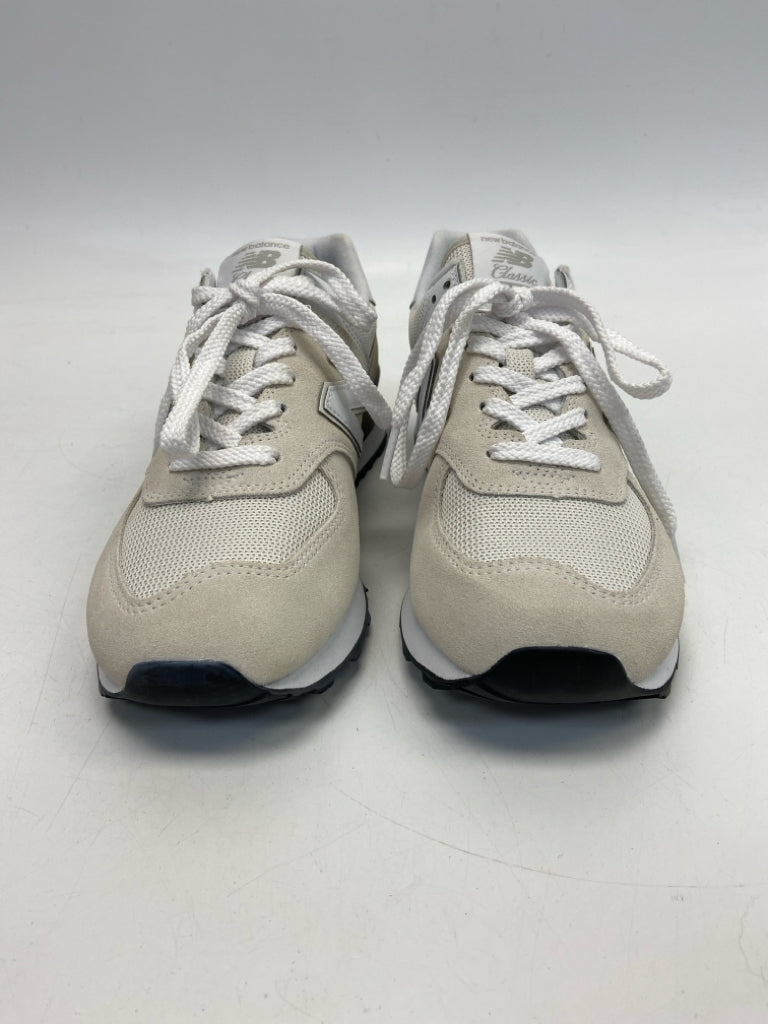 New Balance  Size 8 Beige White Lace-up Sneakers
