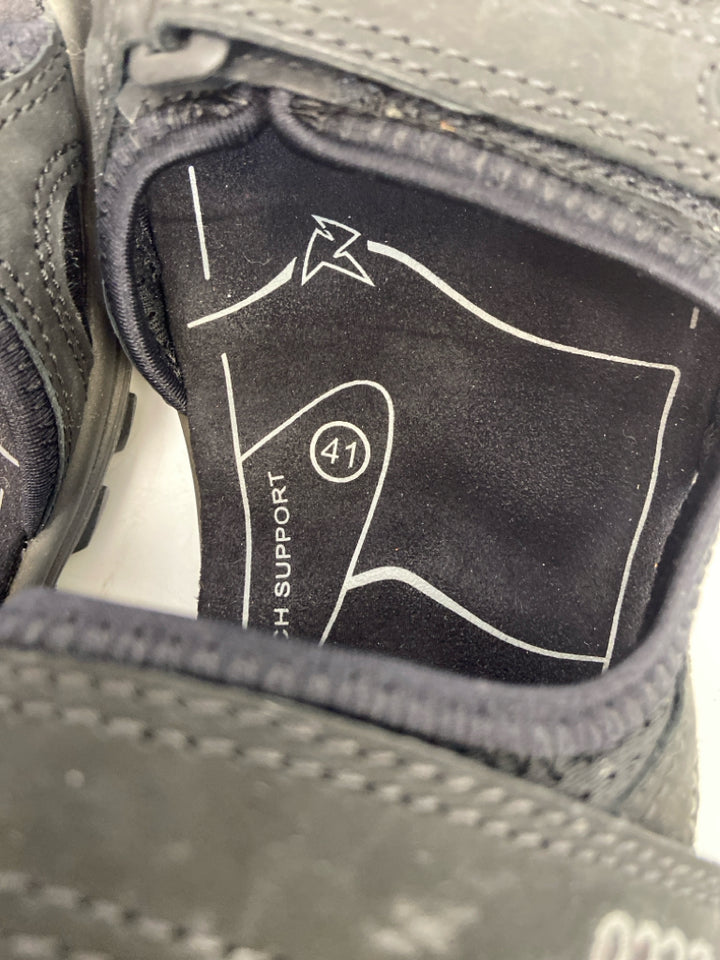 Ecco  Size 41 Black Gray Sandals