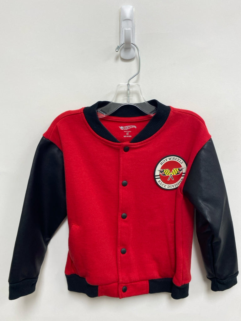 SIZE 4T Red Black Button Down Boy&