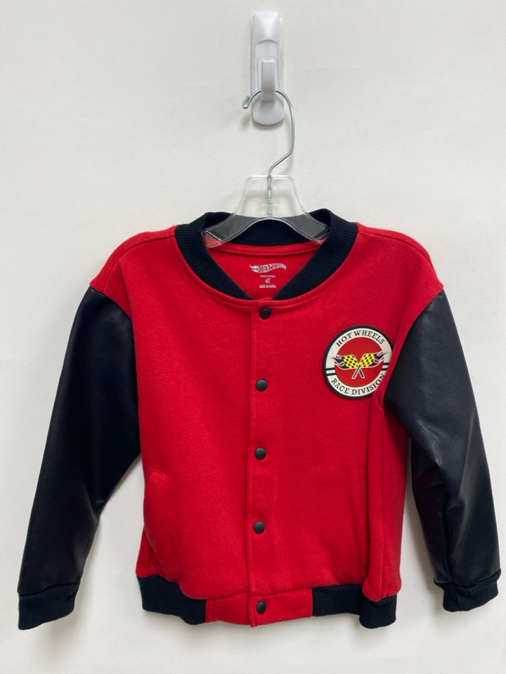 SIZE 4T Red Black Button Down Boy&