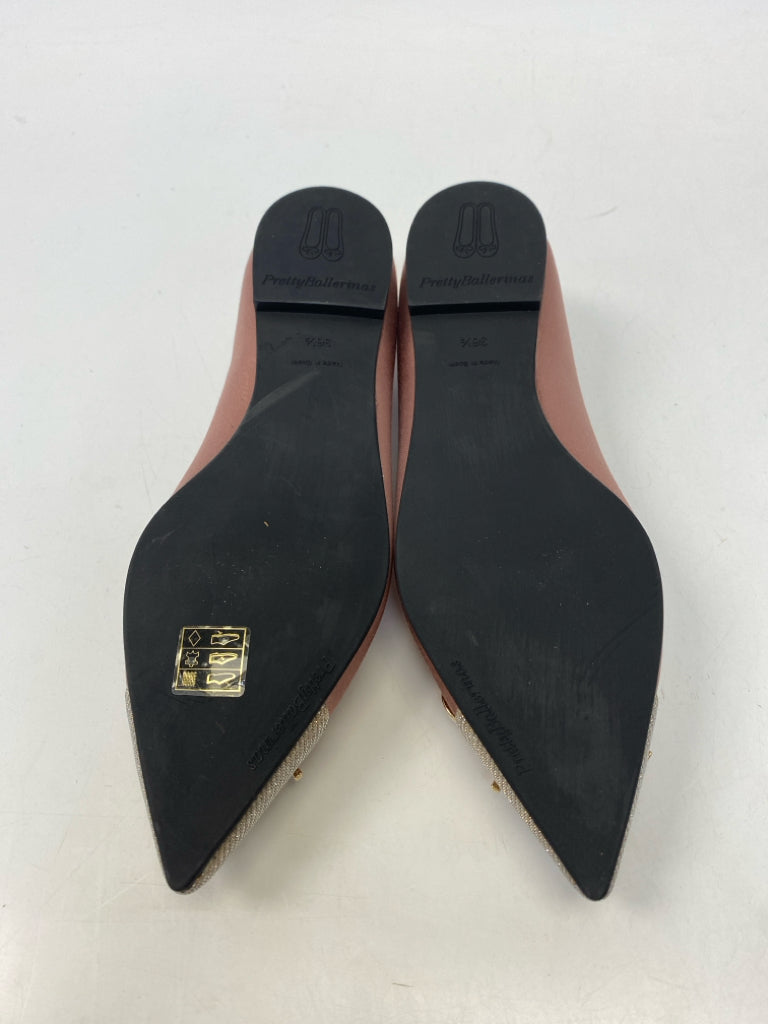 NWOT Pretty Ballerinas  Size 36.5 Pink Rhinestone(s) Flats