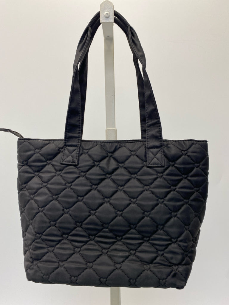 Betsey Johnson Black Quilted Nylon Handbag