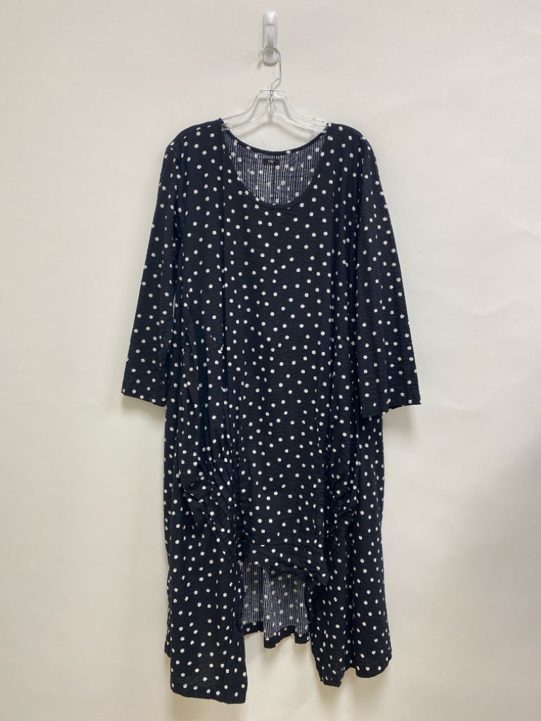 Tulip  SIZE  XXL Black White Polka Dot Plus Size Dress