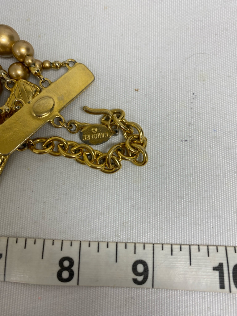 Carolee Gold Color Beaded Necklace