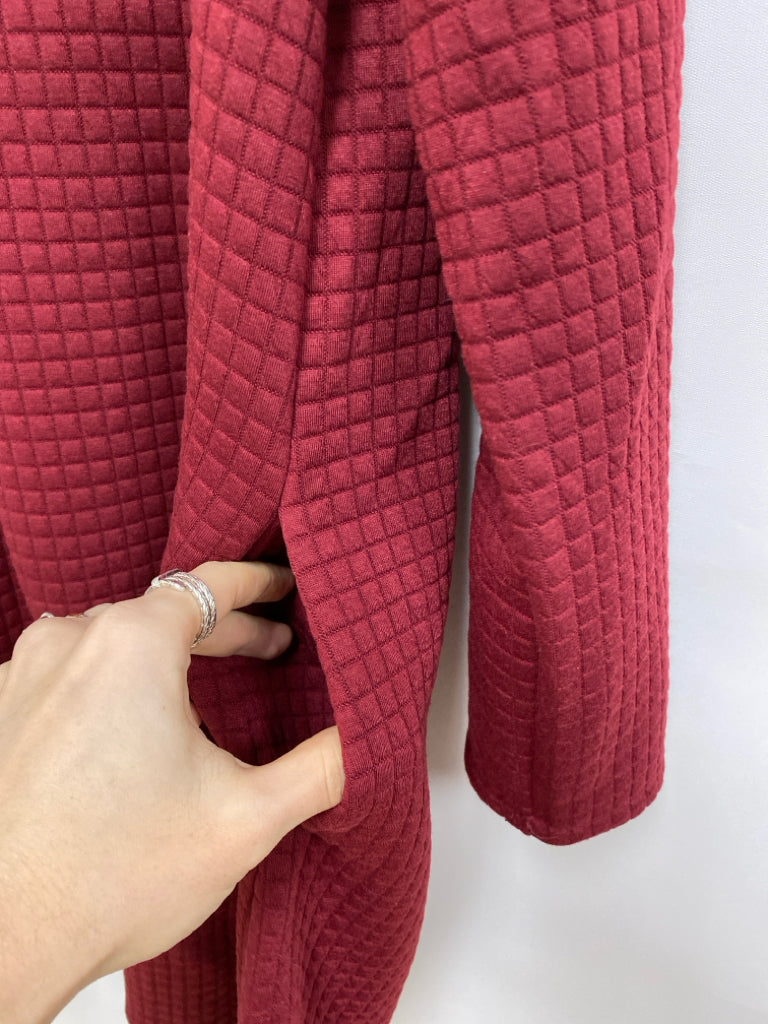 NWT Size 3X Red Quilted Cowl Neck Plus Size Dress