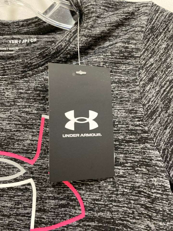NWT Under Armour SIZE S Black Gray/Pink Streaked Girl&