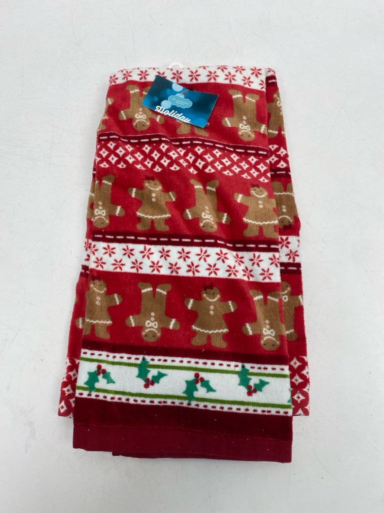 NEW Red/White Brown Gingerbread Christmas