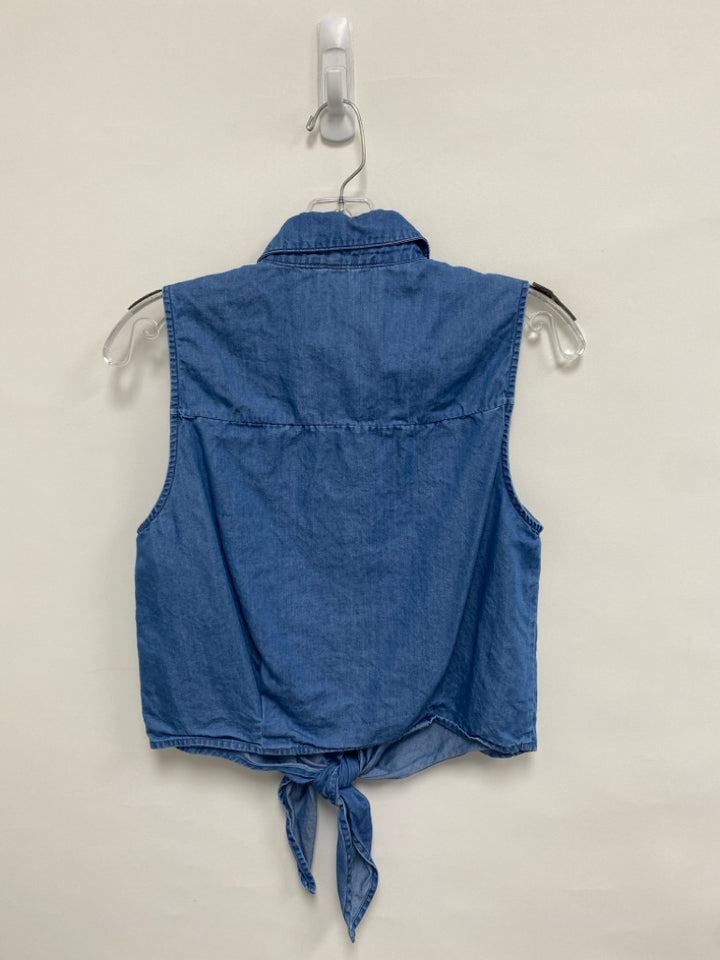Michael Kors Size S Sage Blue Sleeveless Ladies Top