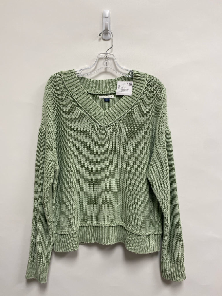 NWT American Eagle Size XS Faded Green V Neck Ladies Sweater