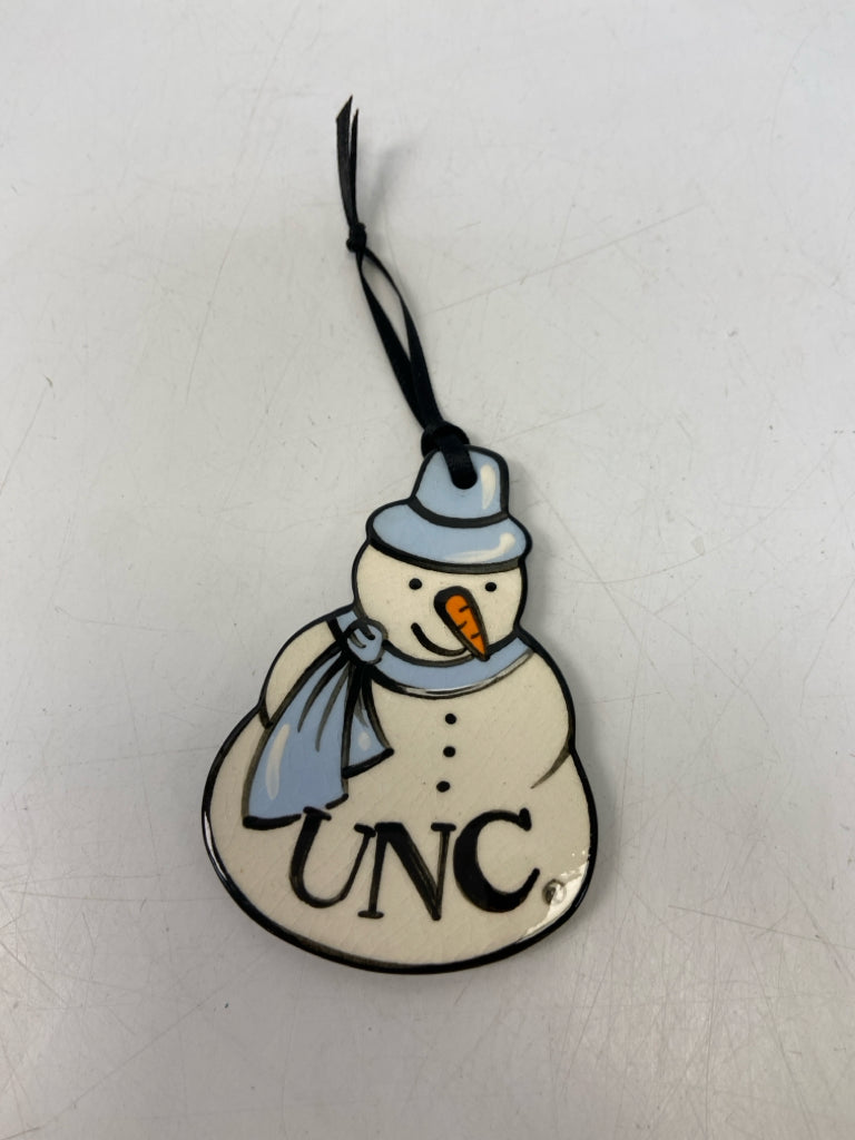 White Blue UNC Ornaments