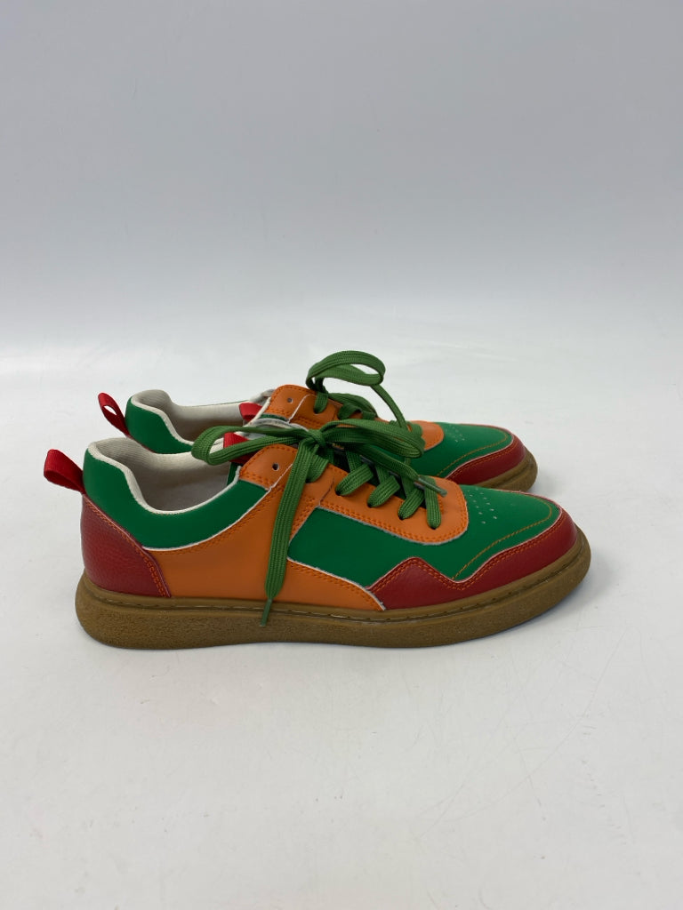 Size 44 Green Red/Orange Lace-Up Men&