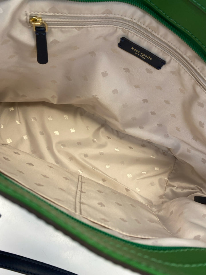 Kate Spade Kelly Green Navy Handbag