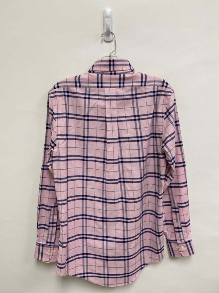 Brooks Brothers Size S Pink Navy/Green Plaid Men&