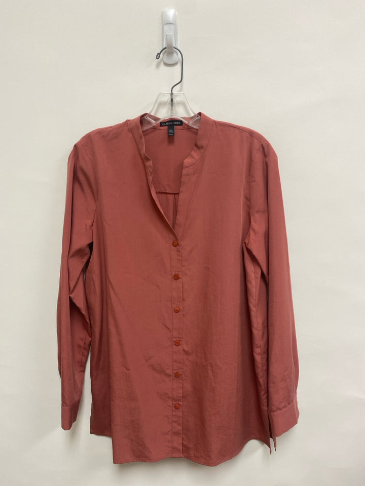 Eileen Fisher Size XS Dusty Rose Button Up Ladies Top