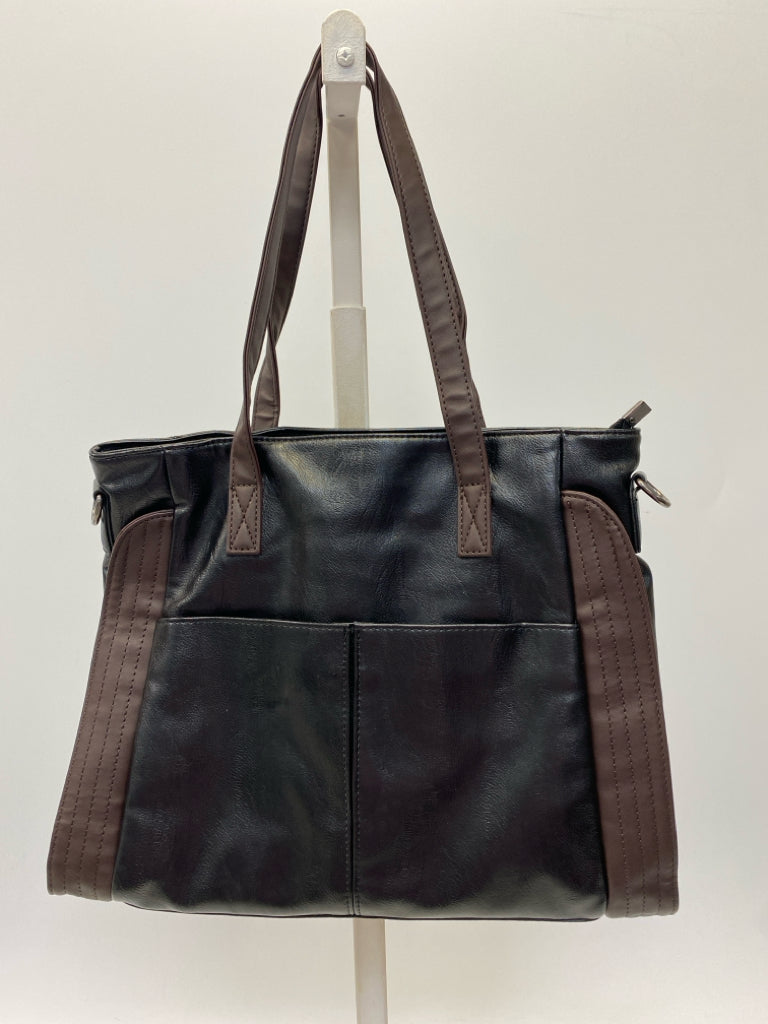Black Dark Brown Handbag