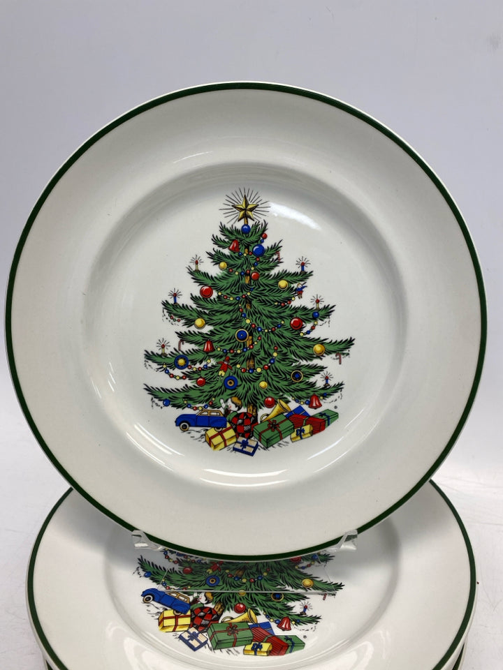 White Green Trees Christmas