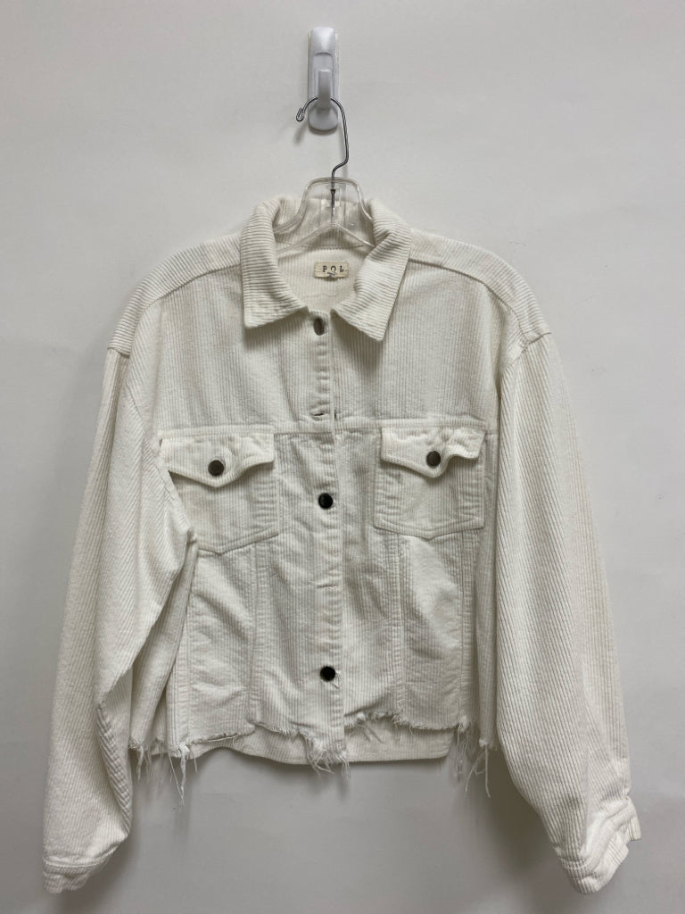 POL Size S White Corduroy Ladies Jacket