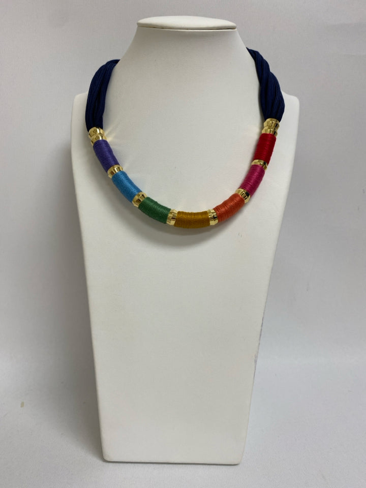 HOLST LEE Multi Color Gold Color Beaded Necklace