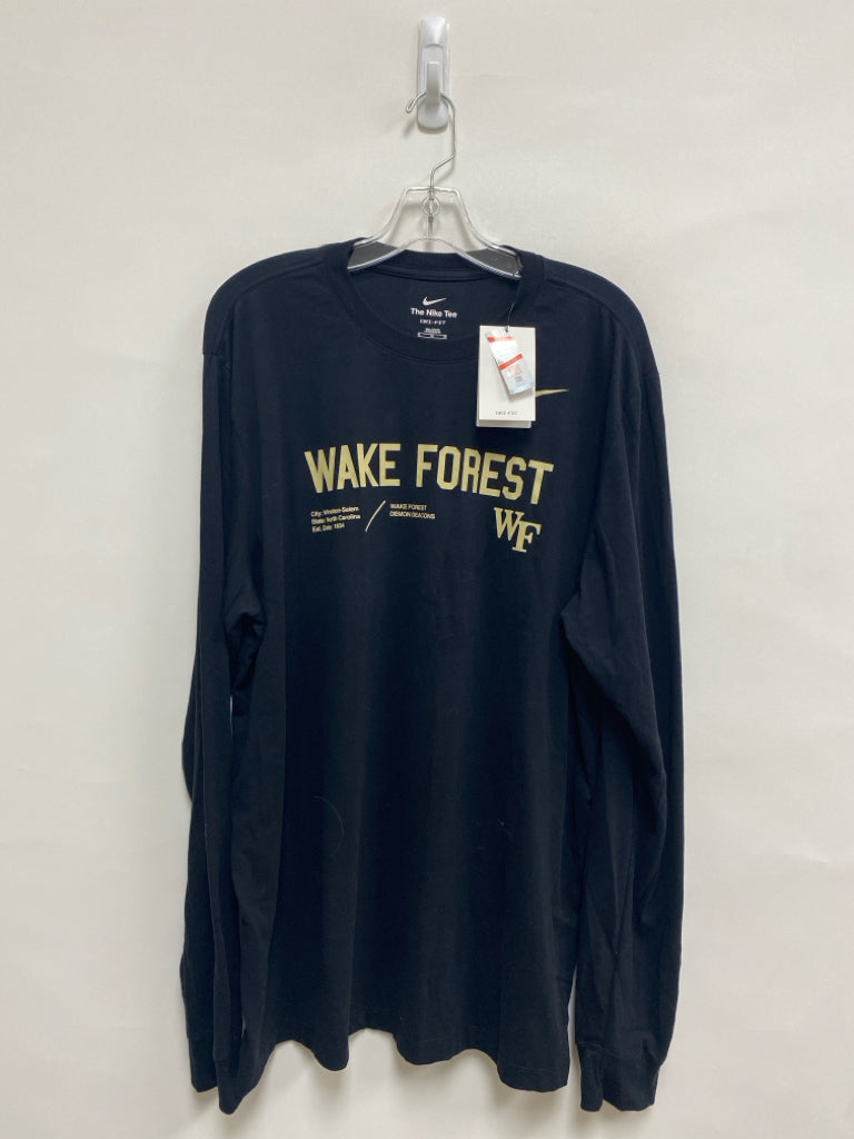 NWT Nike Size XL Black Wake Forest Long Sleeve Tee Men&