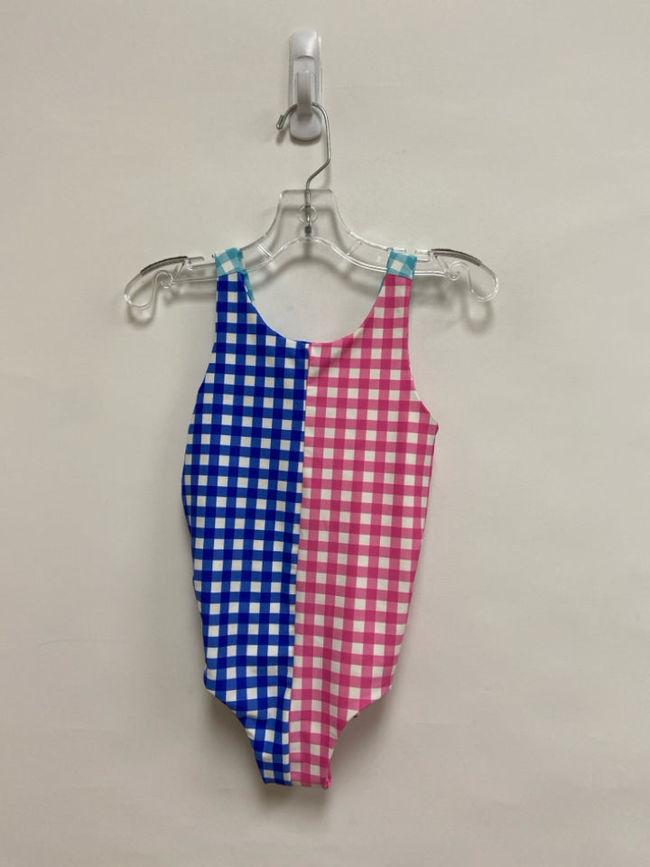 Tucker + Tate SIZE 6 White/Blue Pink/Yellow Checkered Girl&