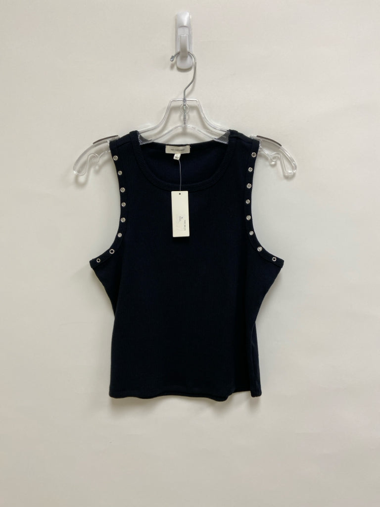 NWT no comment Size L Black Sleeveless Ladies Top