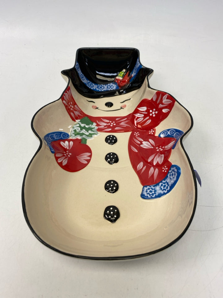Temp-tations Cream Red/Multi Snowman Christmas