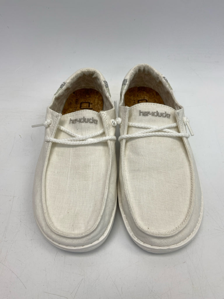 NWOT Hey Dude  Size 6 White Flats