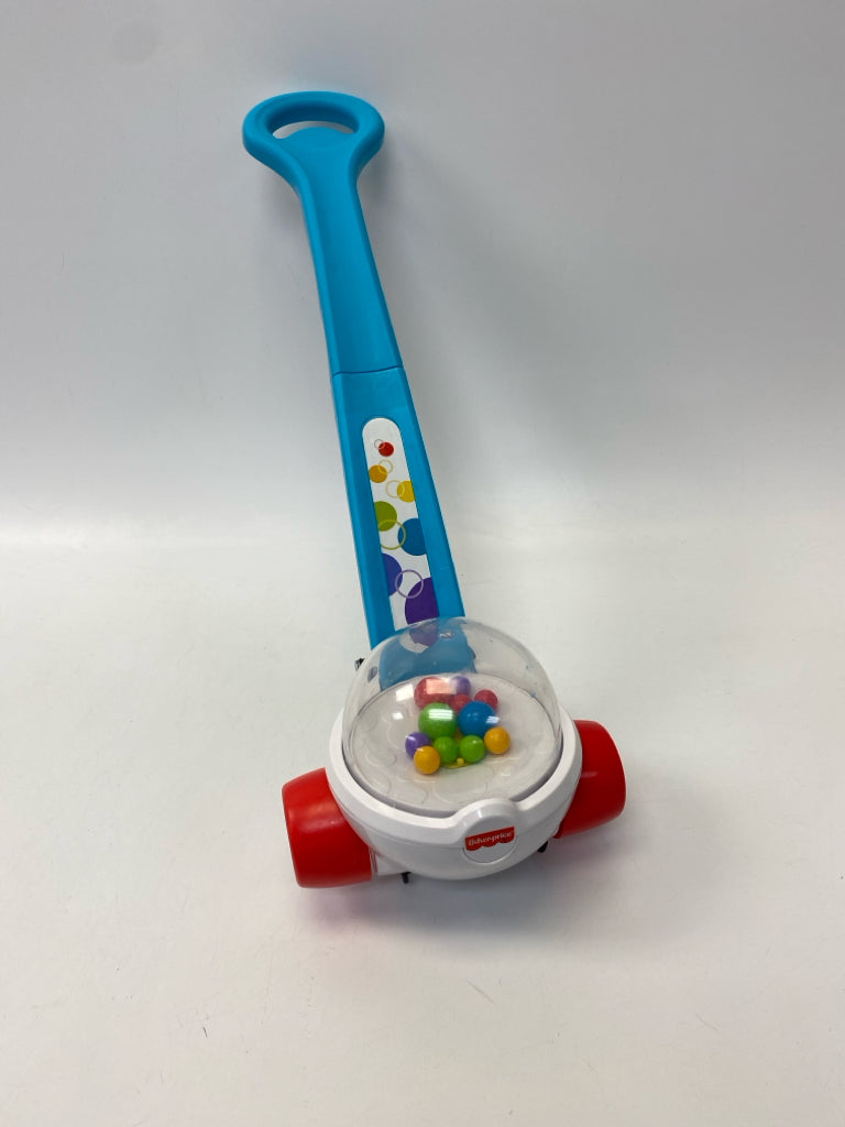 Fisher Price Blue Red/White Balls Push Walking Toy