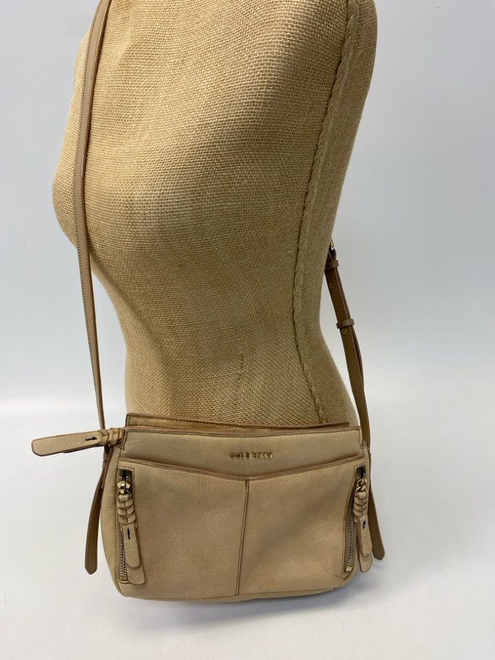 Cole Haan Beige Leather Crossbody